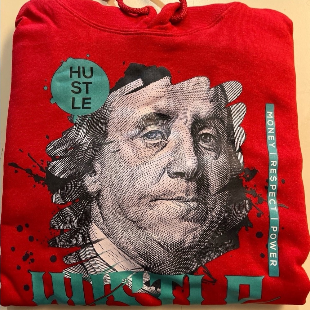 Red hoodie size M